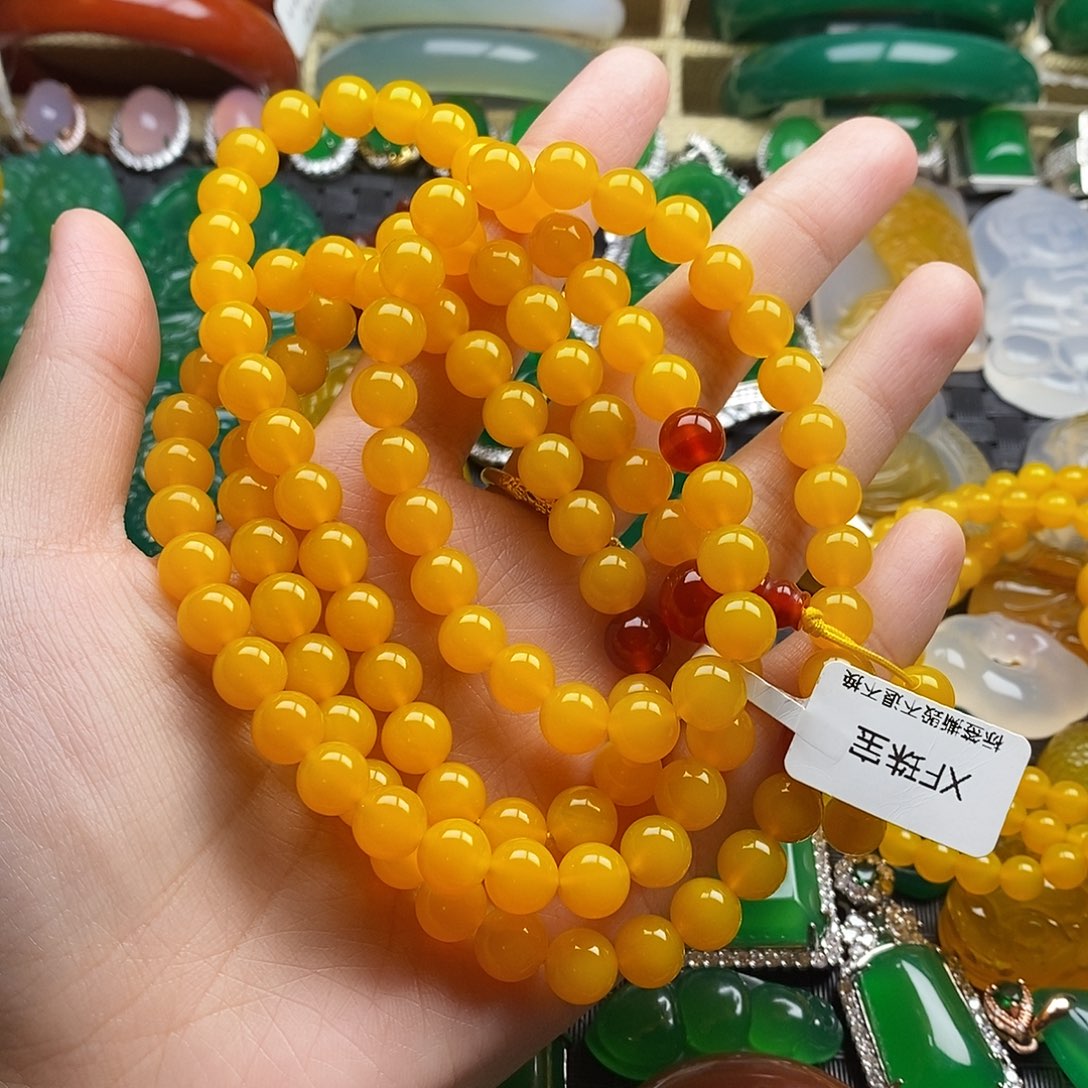 哈***哦玛瑙/玉髓未镶嵌颈饰卡8