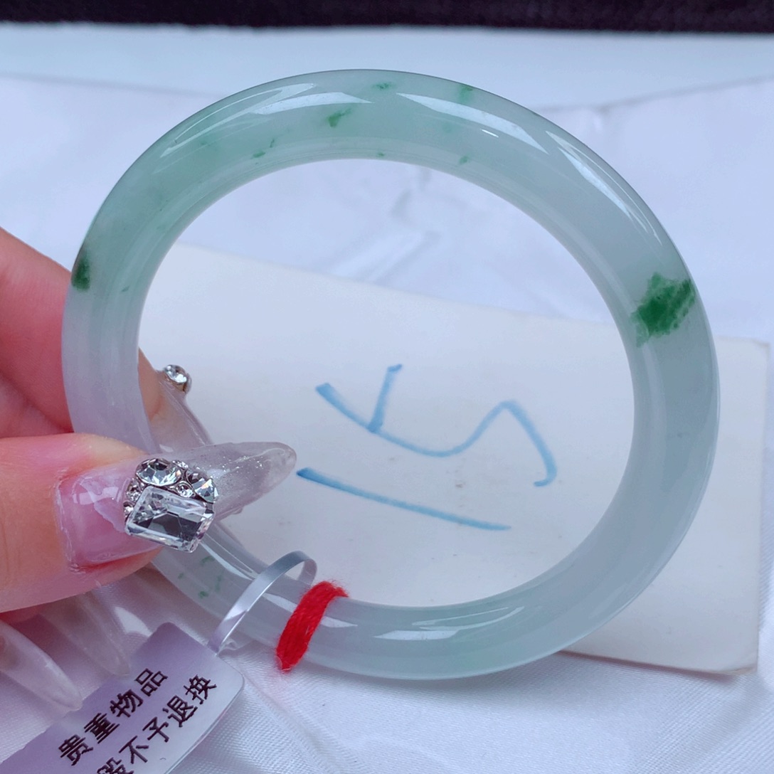 翡翠手镯未镶嵌天然缅甸翡翠A货手镯