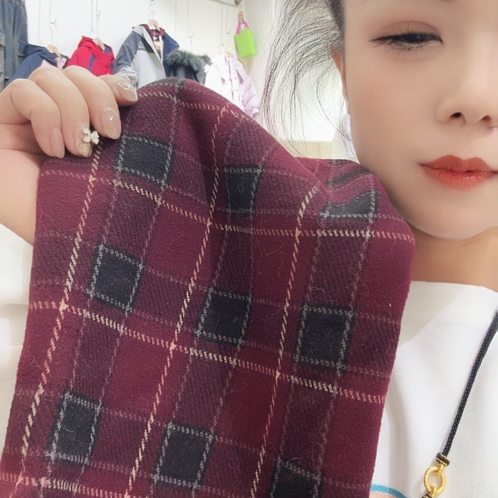 红色格子裤兔毛备注一七