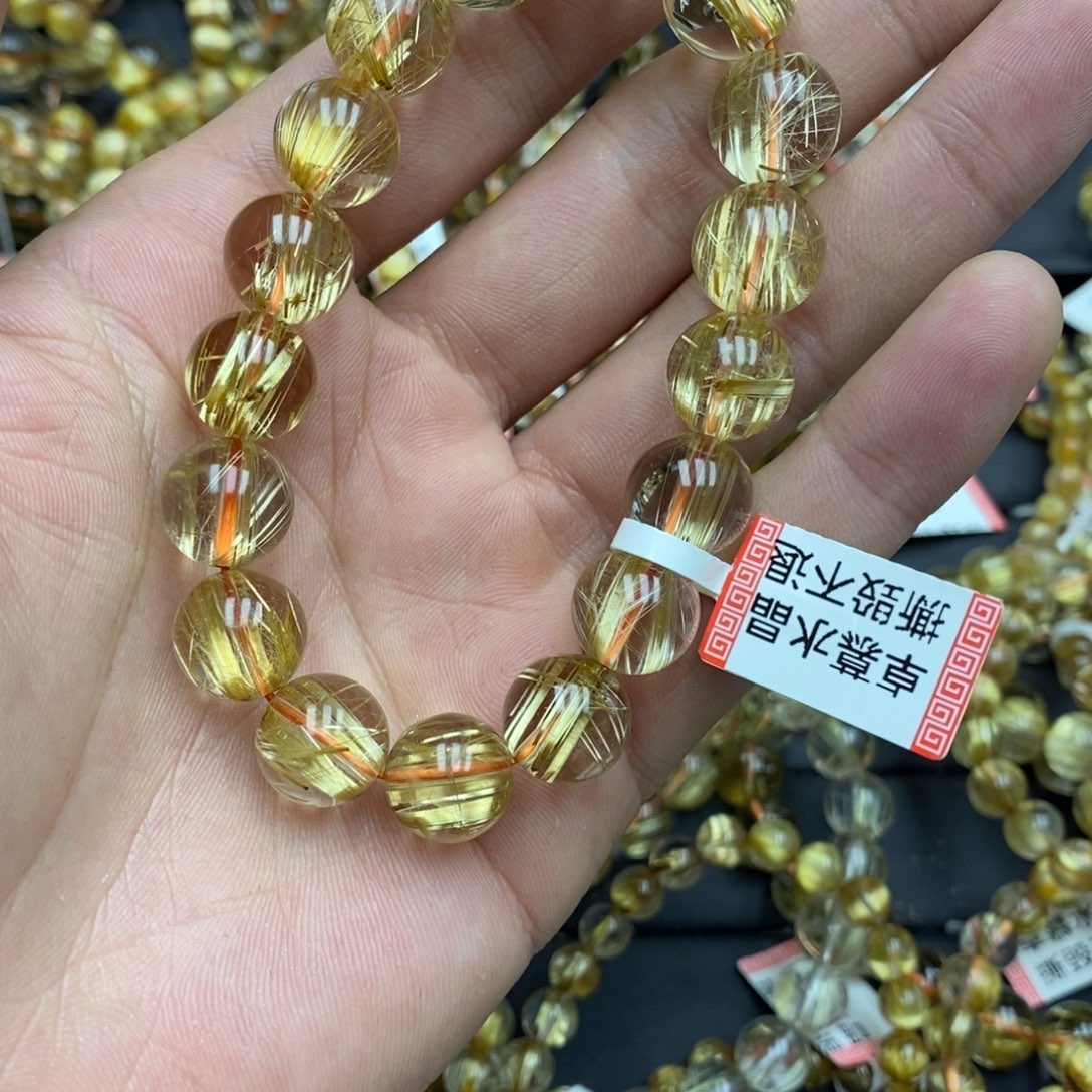 发晶手串未镶嵌卓慕水晶钛晶W190444572F