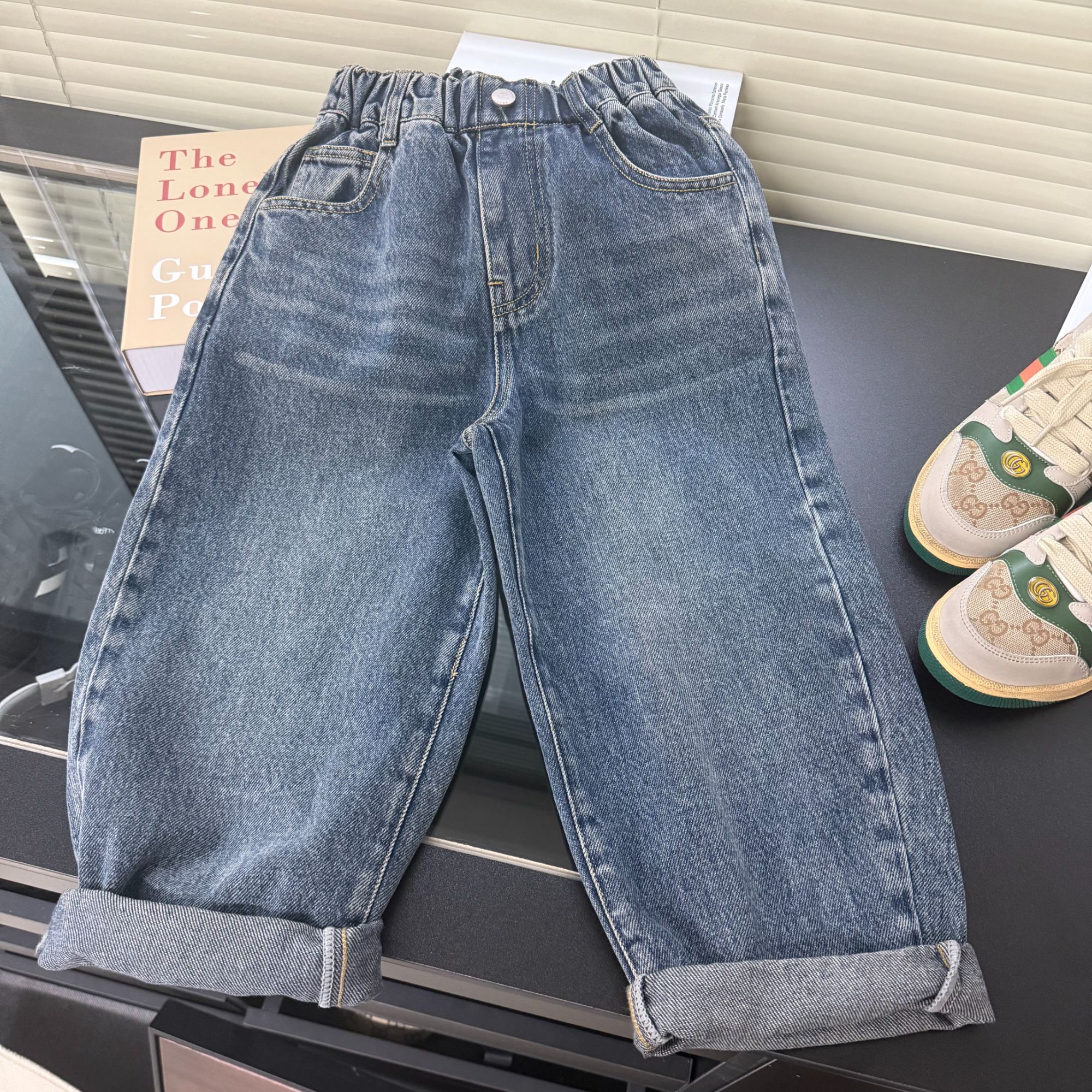 【皮牌萝卜裤】潮童穿搭牛仔裤秋季秋款休闲时尚中大男女童韩系长裤