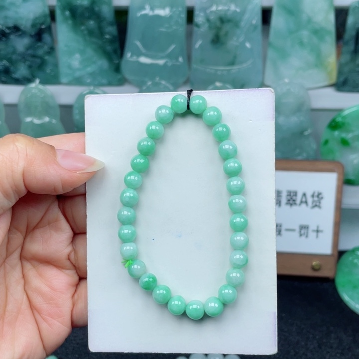 未镶嵌手串翡翠手串