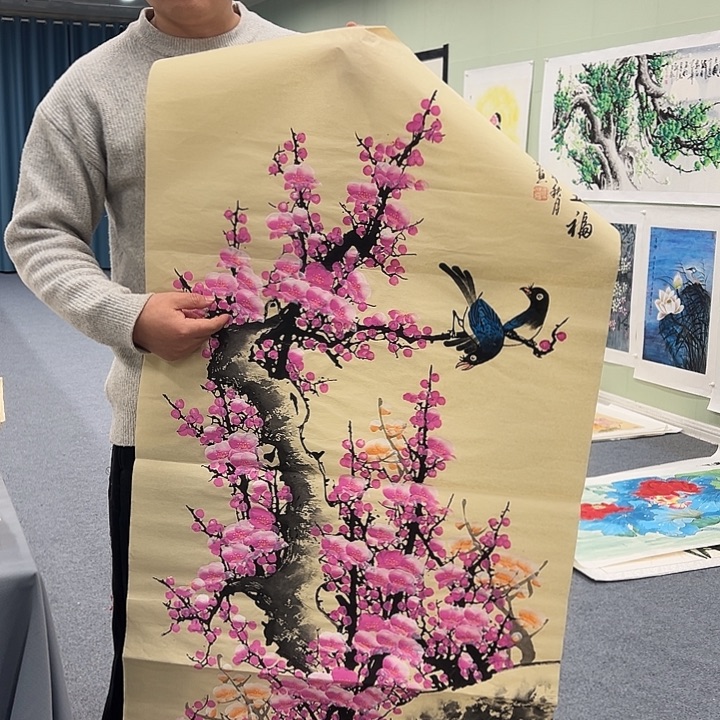 国画我们一起努力奋斗