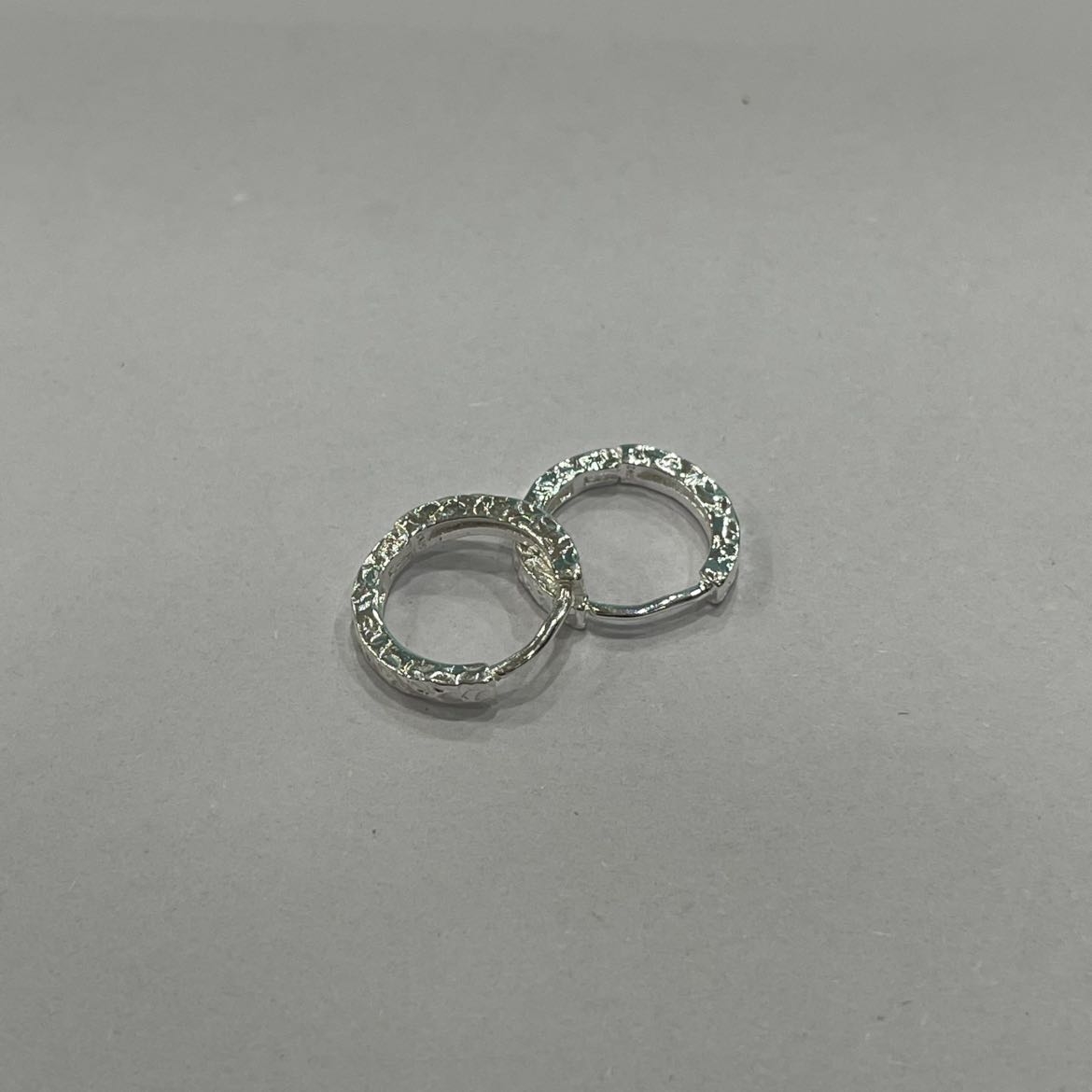 足银银制品 碎冰冰耳扣 气质 网红时尚小众简约甜美精致 120