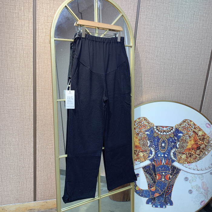 SS084孕妇黑色裤子M90-120L130XL140XXL150