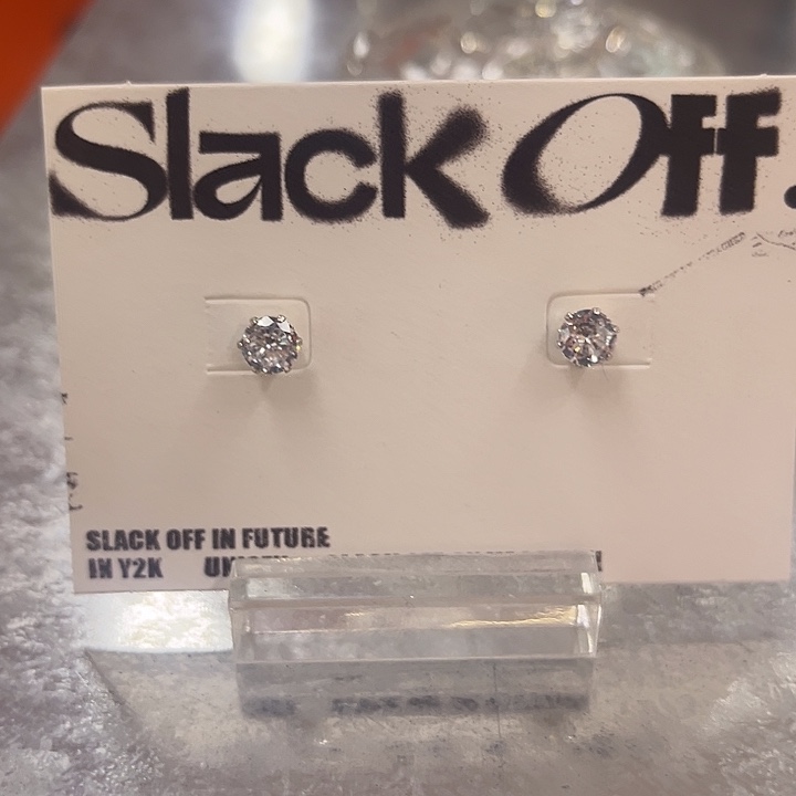 925银925银6mm耳钉