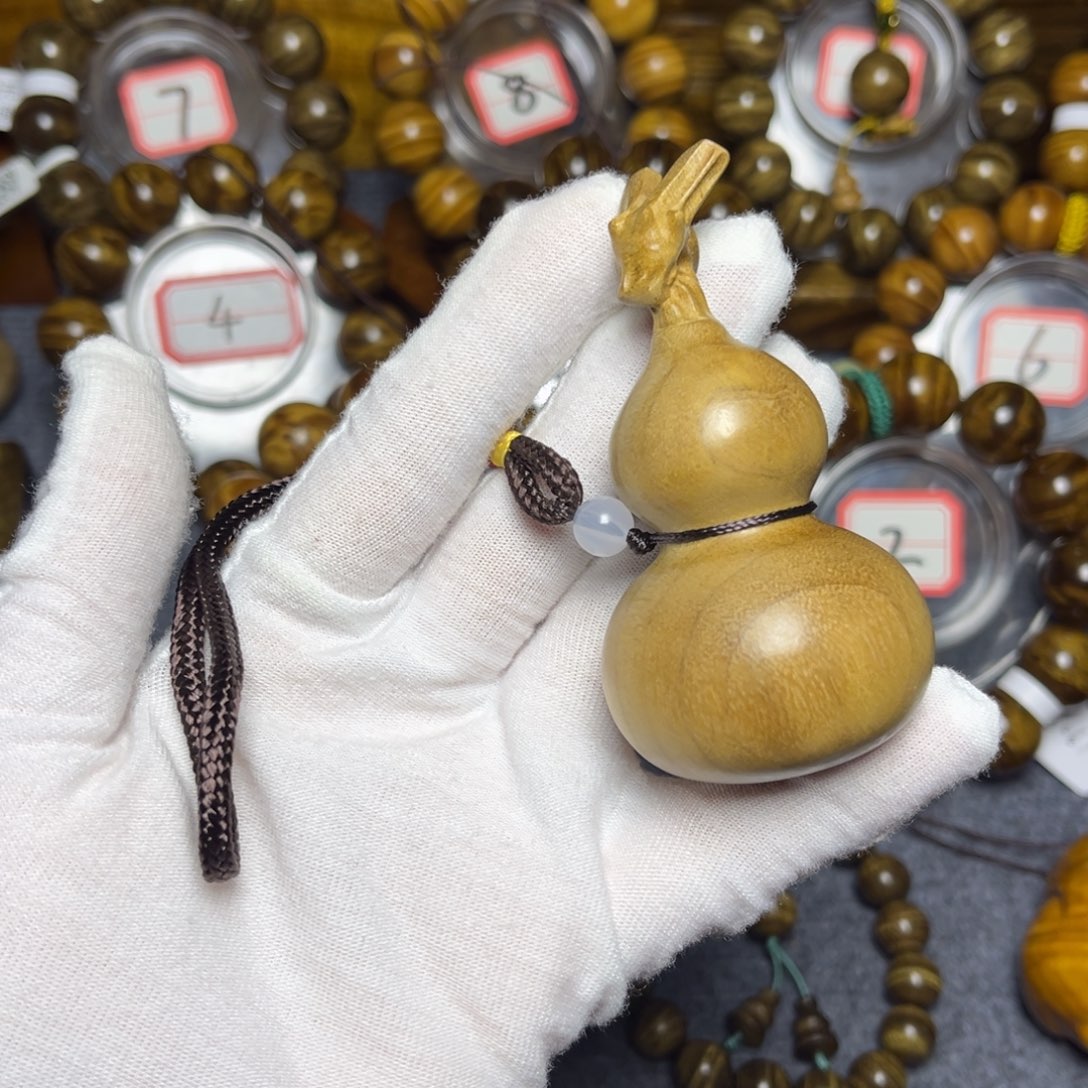 似***澜楠木（金丝楠）手串/手链葫芦68