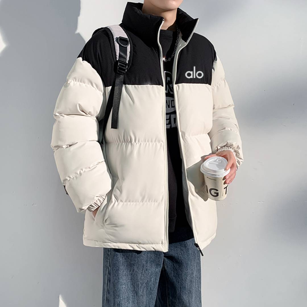 【新款棉服】宽松立领男士保暖棉衣情侣休闲棉服收口袖面包服情侣