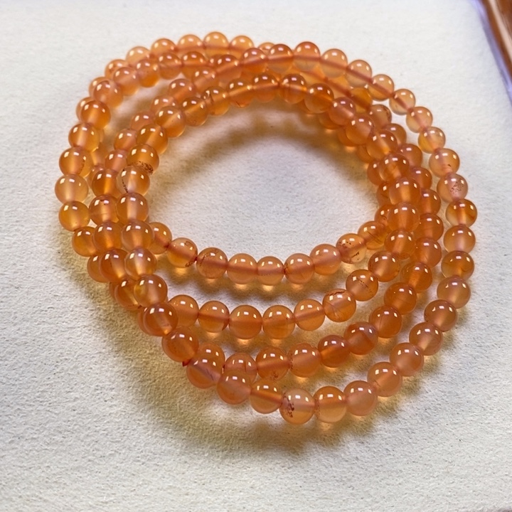 南红玛瑙未镶嵌手串5+mm