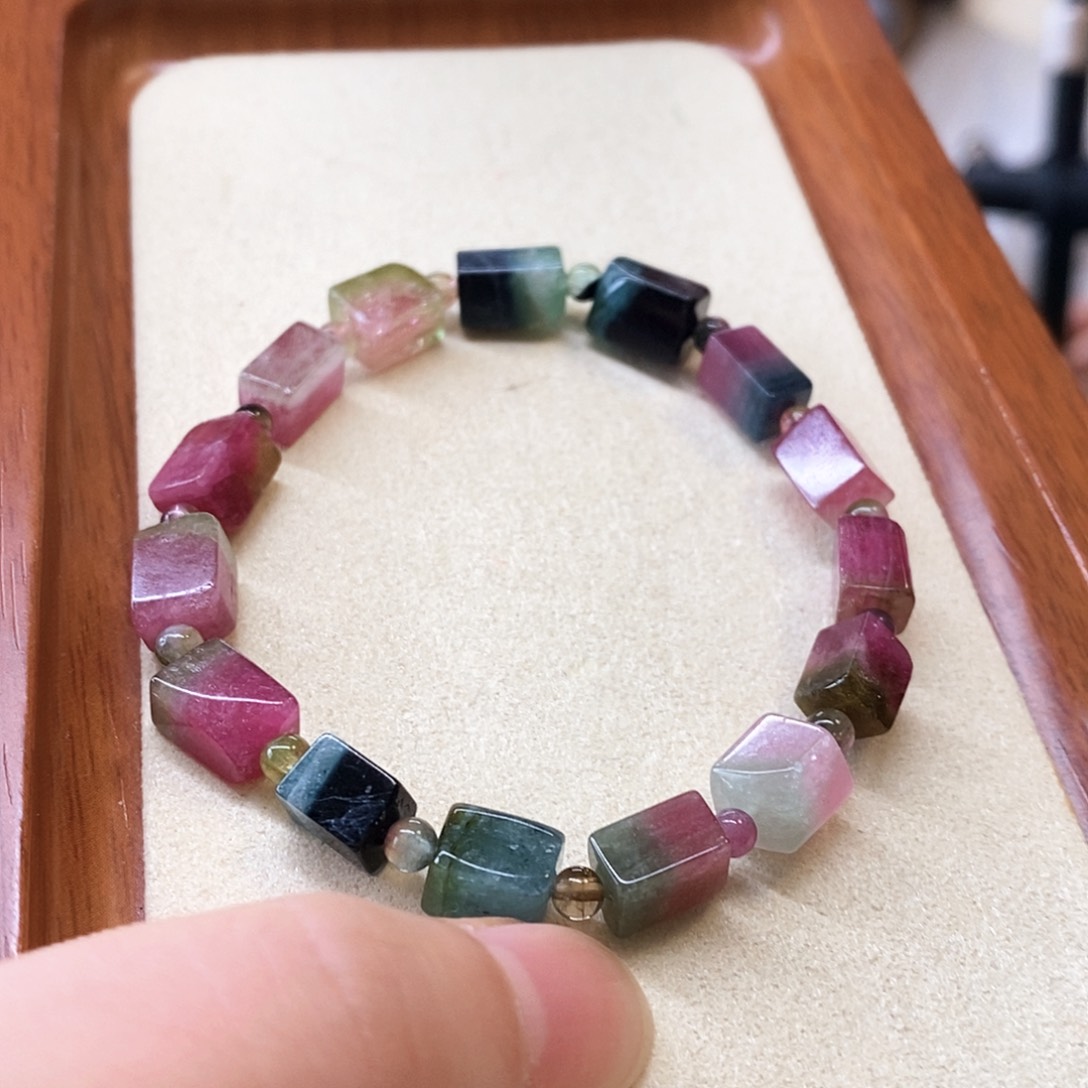 碧玺手链未镶嵌碧玺手串