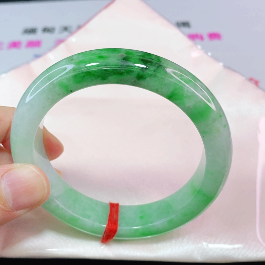 未镶嵌手镯翡翠56.2圈口正圈-轮胎