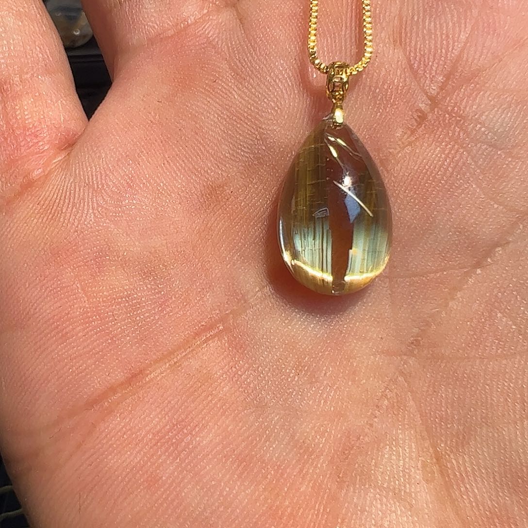 颈饰18K金镶嵌紫晶