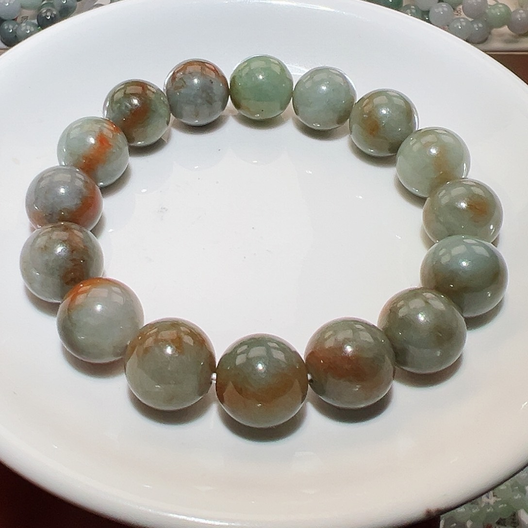 翡翠手链未镶嵌天然翡翠