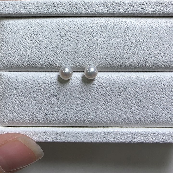 淡水珍珠耳饰银S925镶嵌