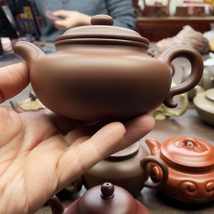 紫泥茶壶300 CC左右国工沈老师制作