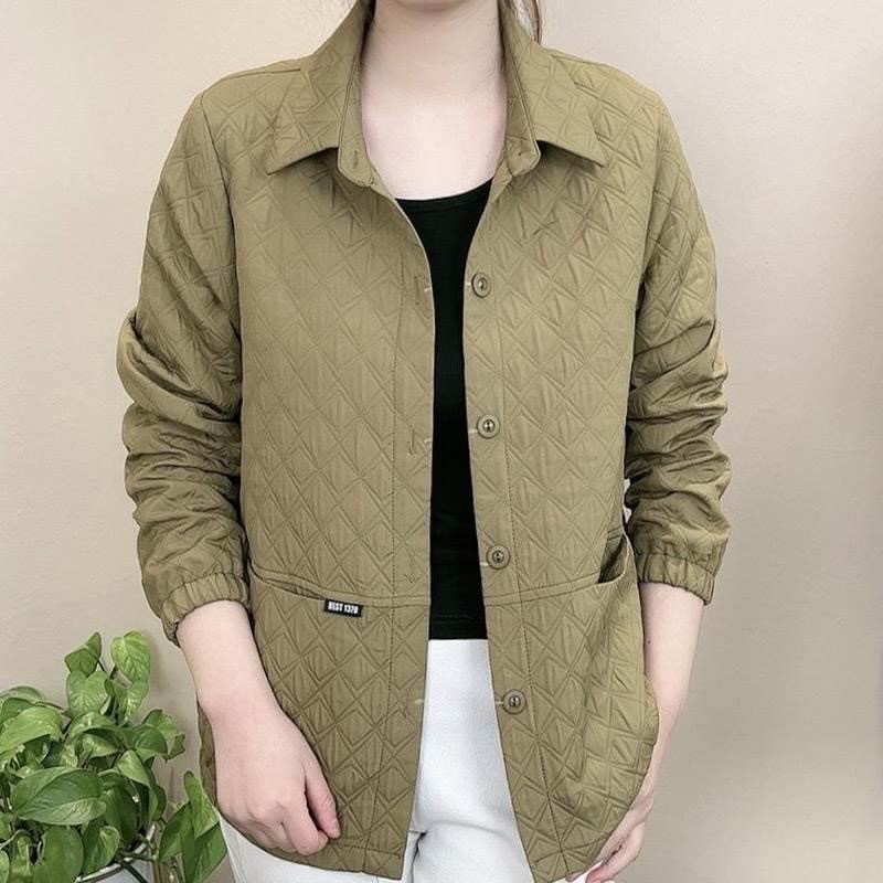 女士短外套春秋季2025年新款时尚休闲夹克衫小个子中年妈妈装 