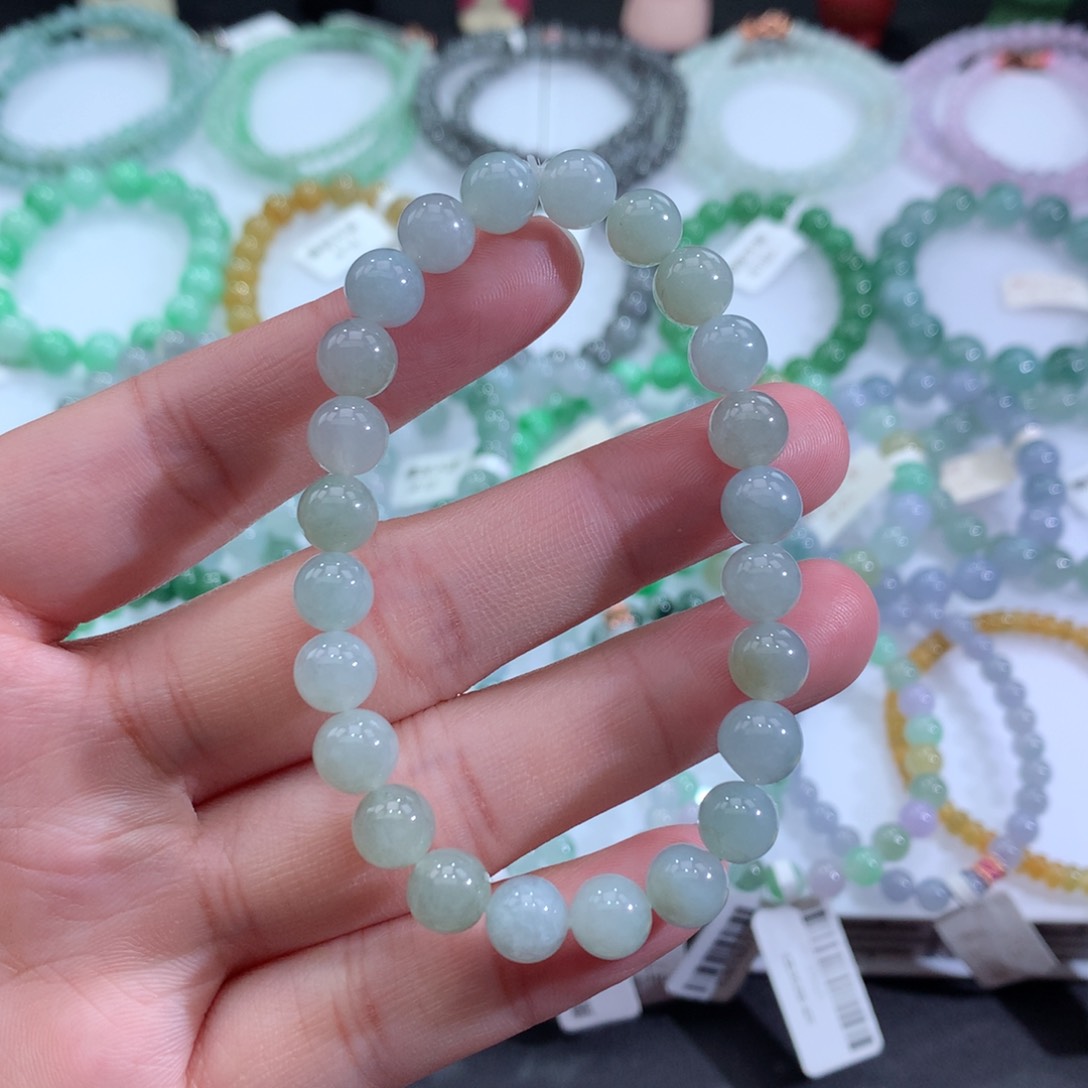 翡翠手链未镶嵌天然