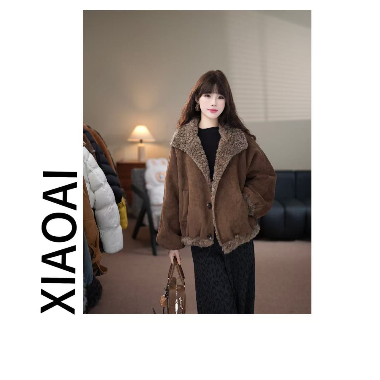 XIAOAI  2025冬季新款高级感加绒保暖外套  A300667