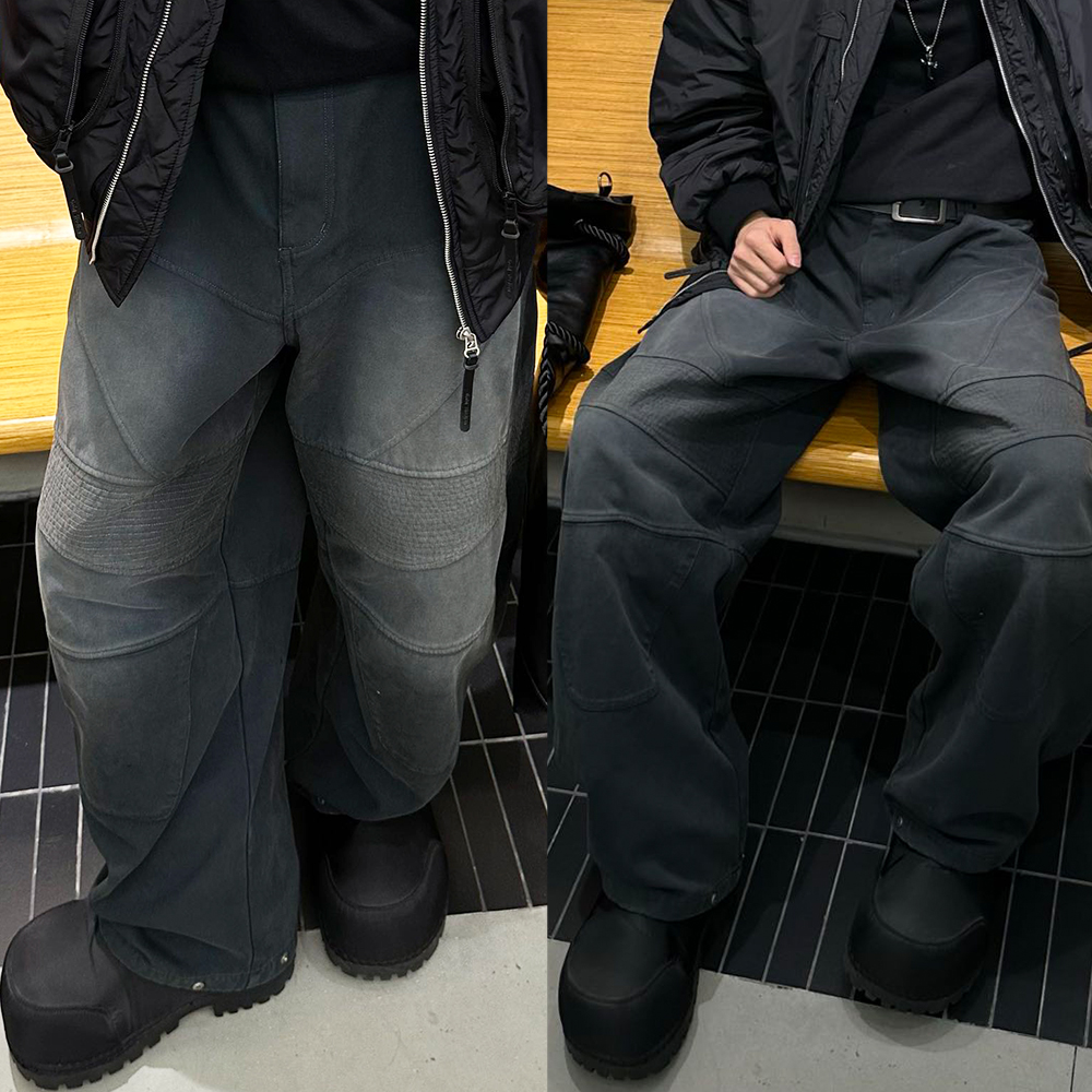 3760  【100棉一体式拉绒】秋冬解构款休闲裤   w265-11665