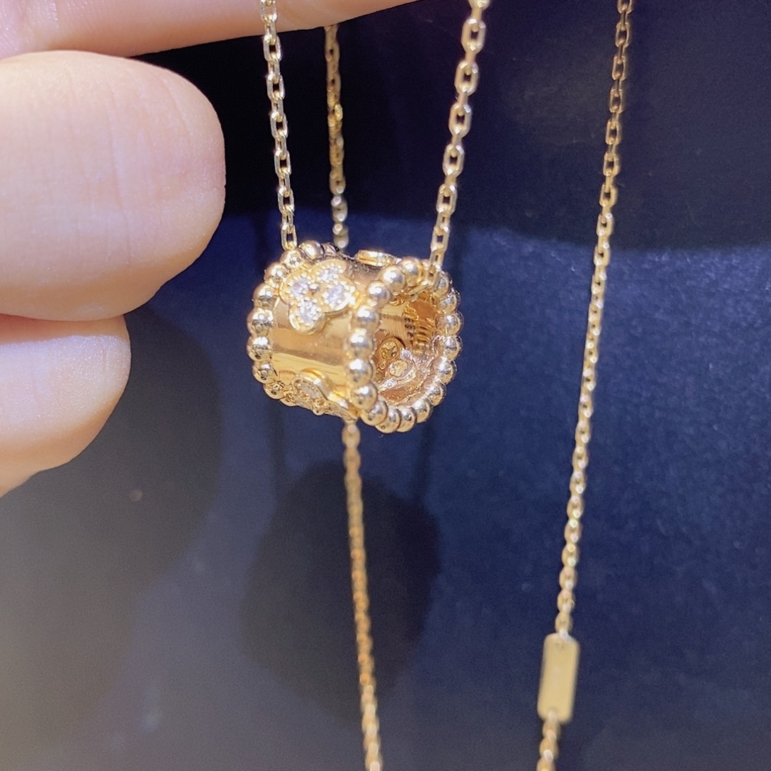 钻石颈饰18K金镶嵌万花筒k黄