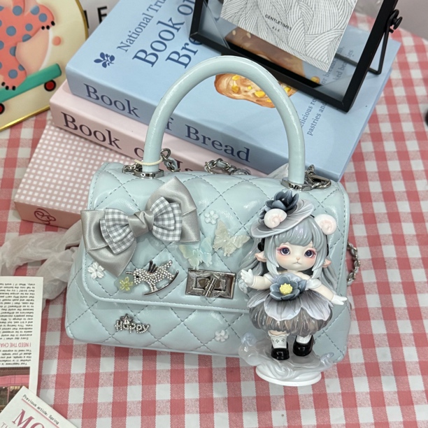潮玩原创手工时尚手拿包韩系手提包手拎包小众戴妃包果冻包小包包