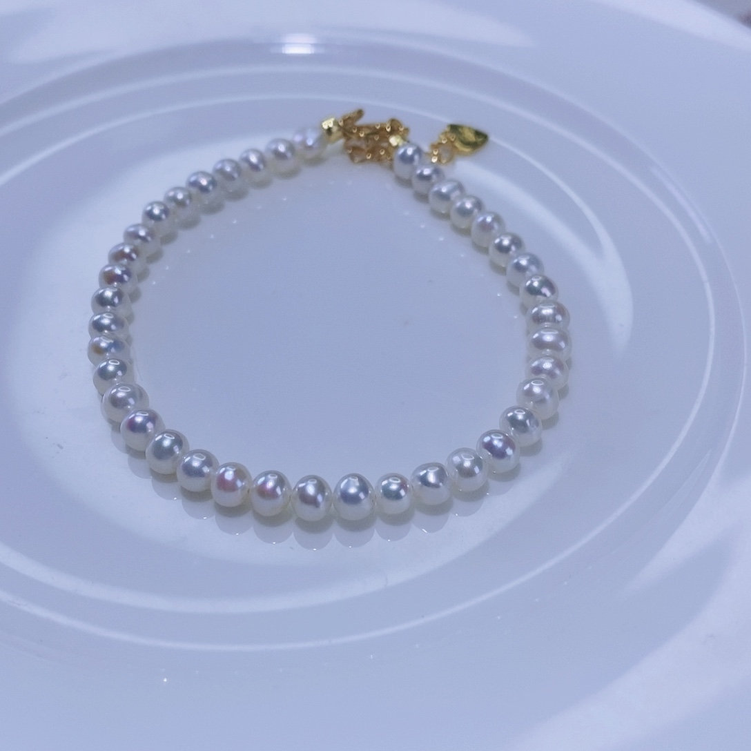 淡水珍珠手链合金