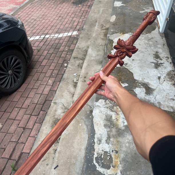 少年歌行百里东君不染尘紫心苏木浮雕工艺玩具道具
