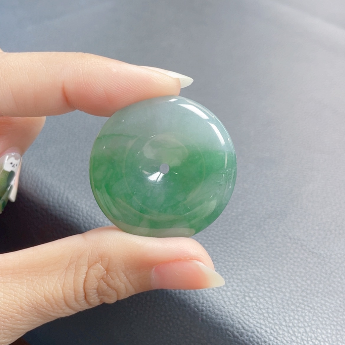 【闪购商品】翡翠颈饰18K金镶嵌94号 半山水