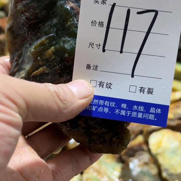 闻***语蛇纹石玉未镶嵌原石