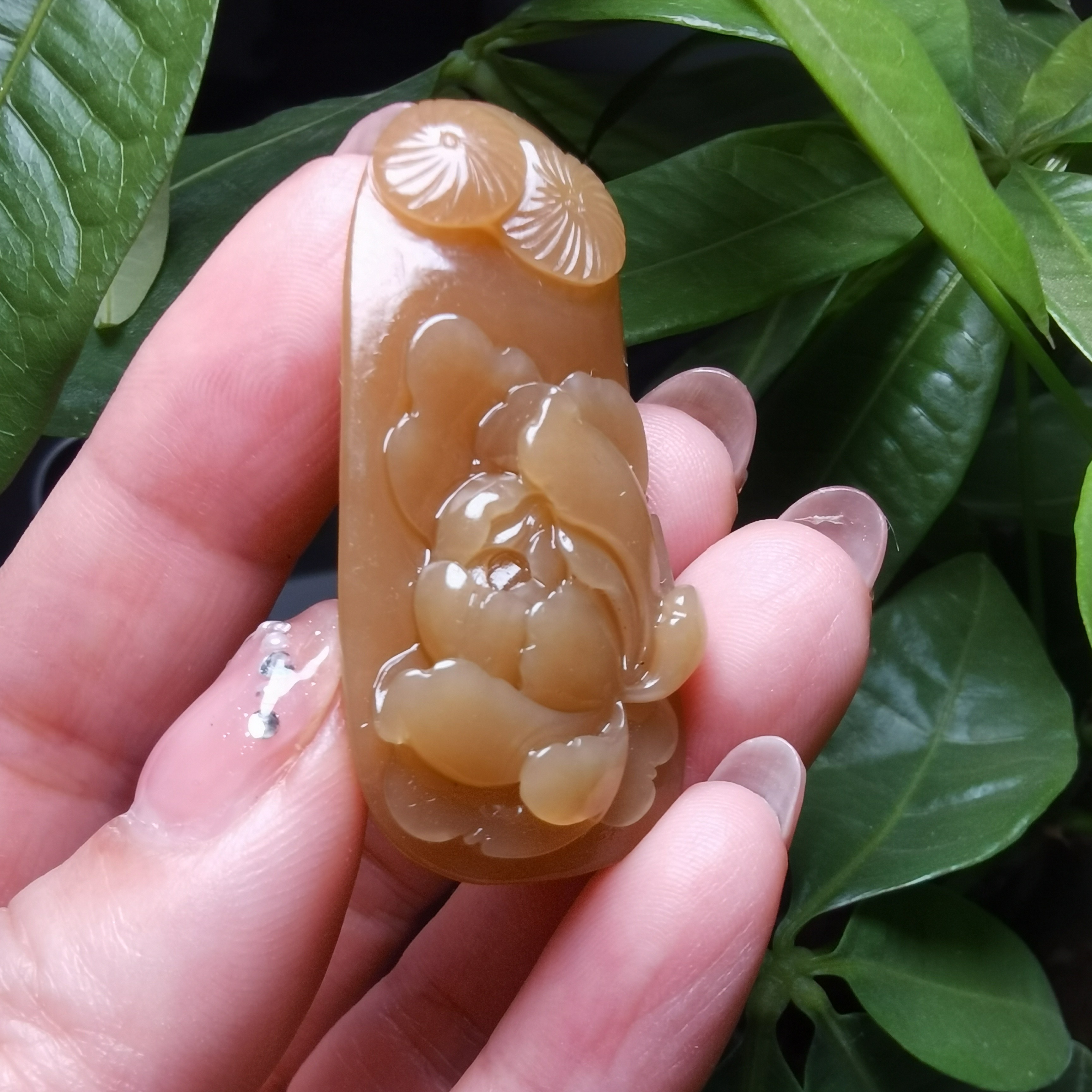 新疆和田玉且末糖花开富贵