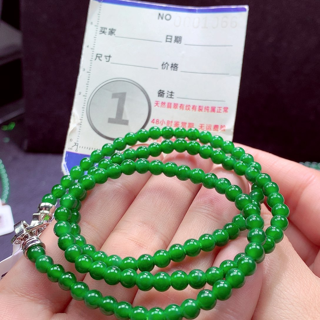 翡翠未镶嵌手链项链