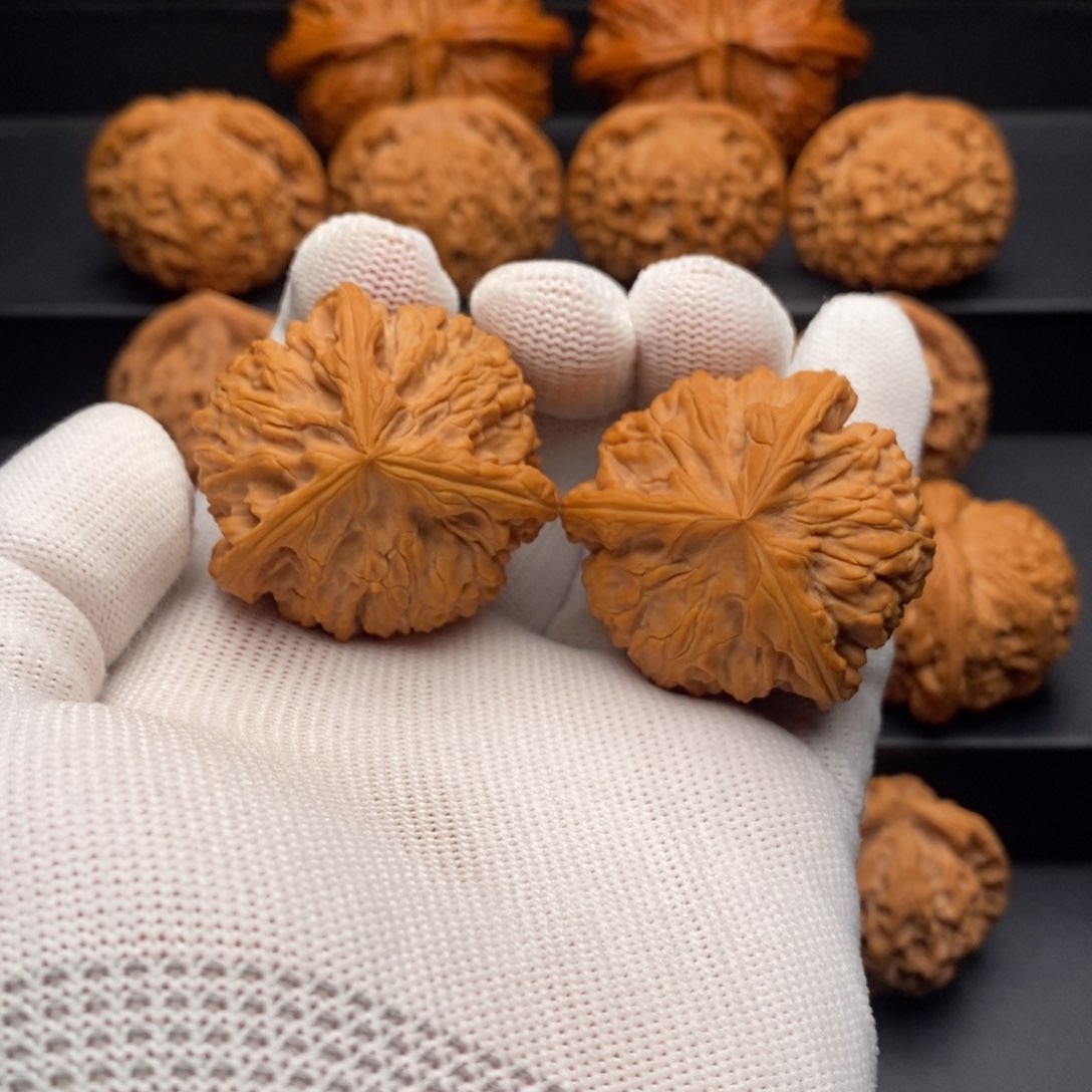 文玩核桃把件41尺御龙粗筋三棱正奔