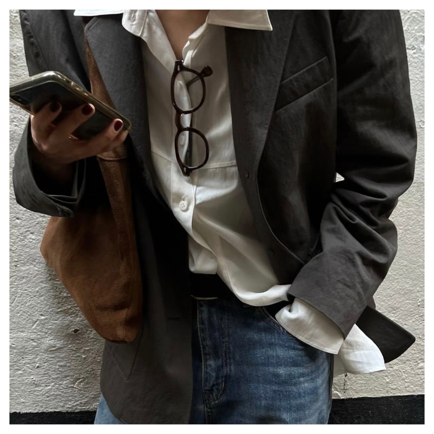 休闲服装简约长袖潮流外套扣号下单合集