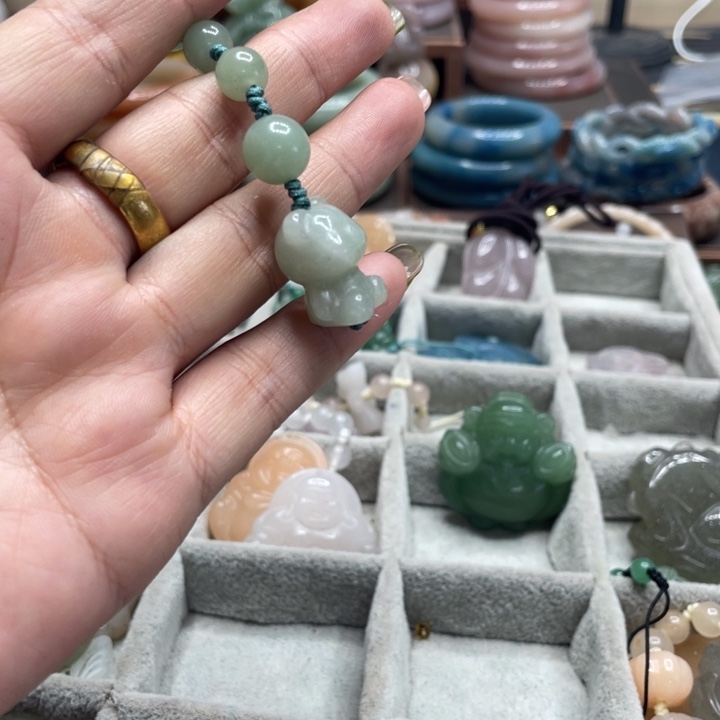 合金手链石英质玉