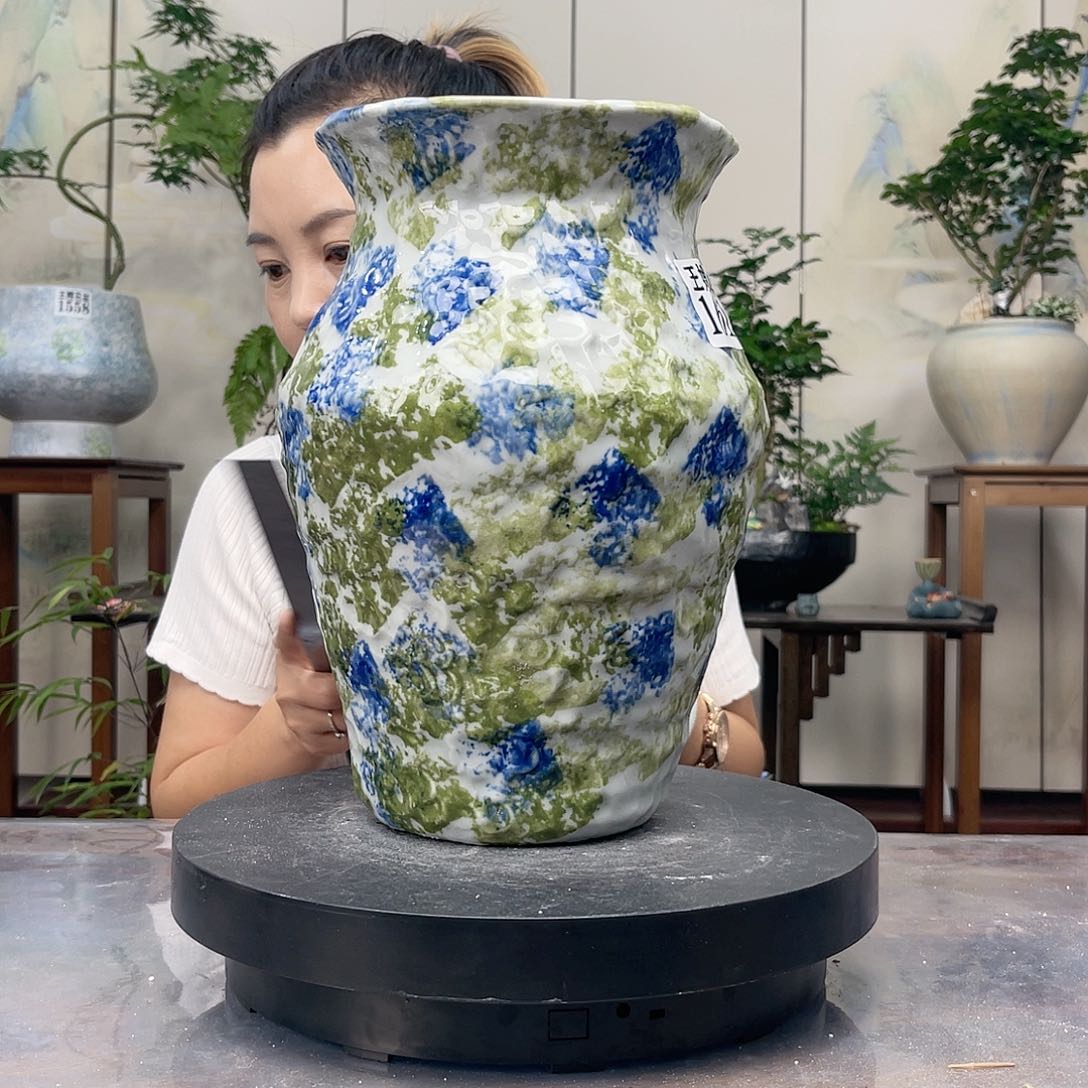 紫砂花盆王嫂花盆直播0604-1612 无孔 高30口20