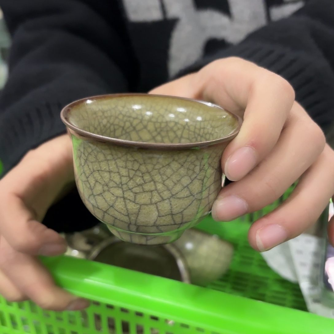 龙泉云间青瓷小米茶器