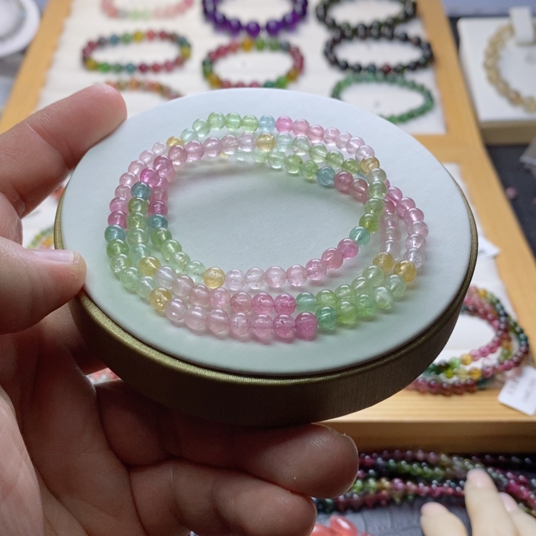 碧玺碧玺手链未镶嵌