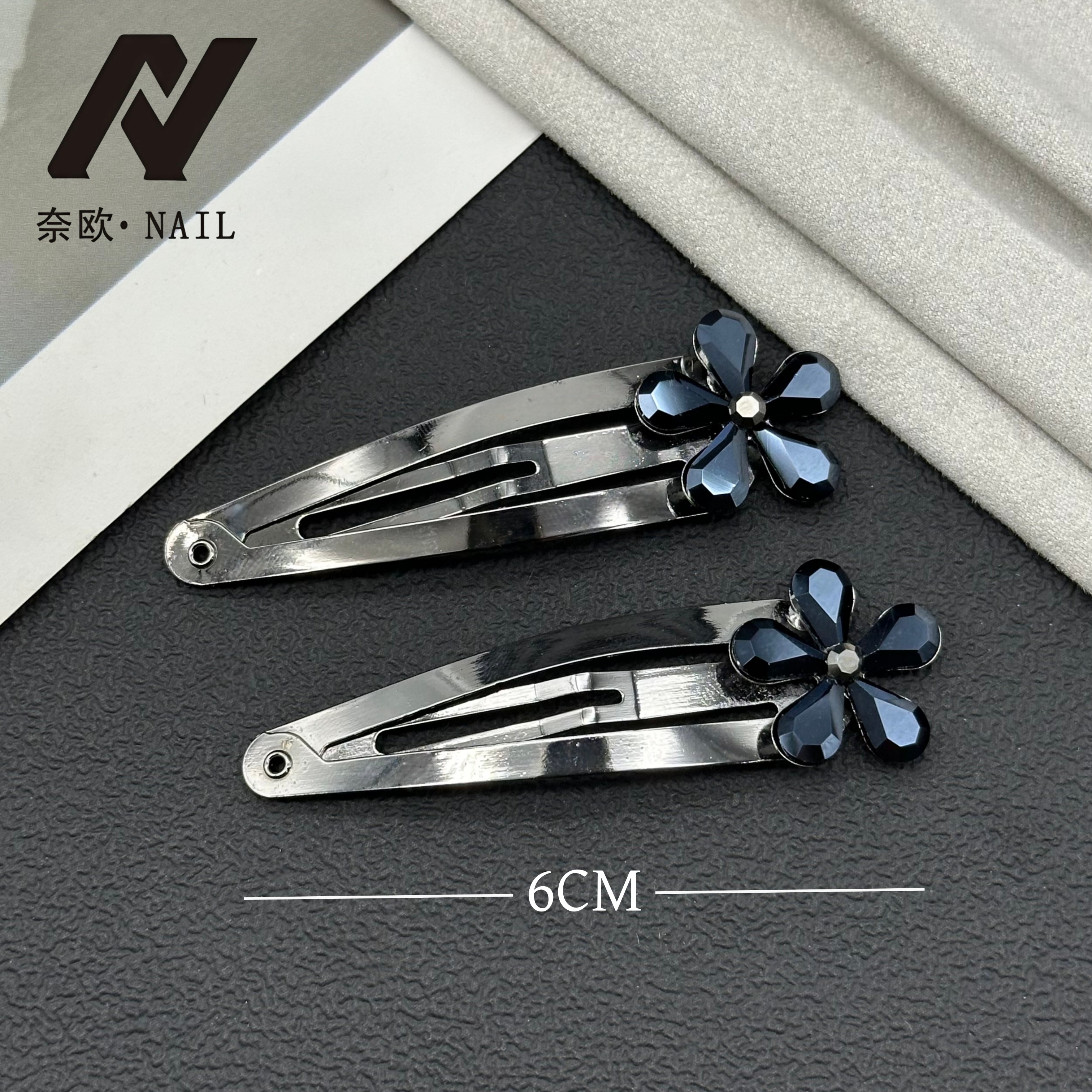 【NAIL·奈欧】设计师系列6517五瓣花掰掰夹bb夹侧边刘海夹