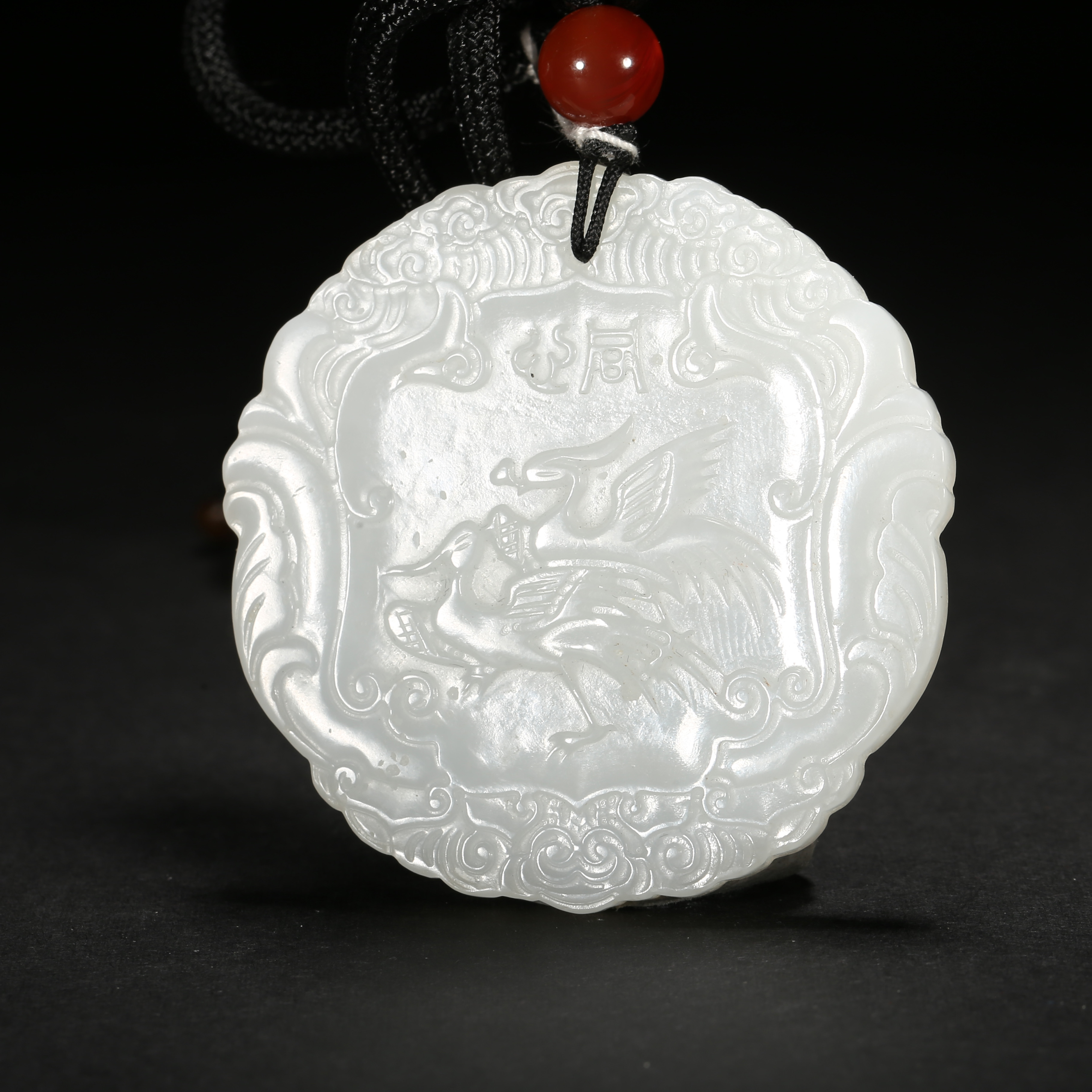 清代*白玉凤佩/14ALJ01281/和田玉【北京文博】