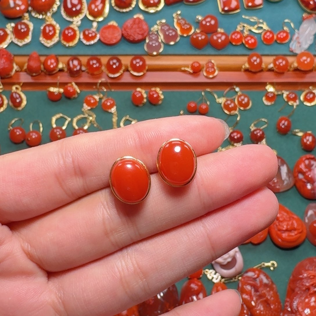 南红玛瑙南红银S925镶嵌