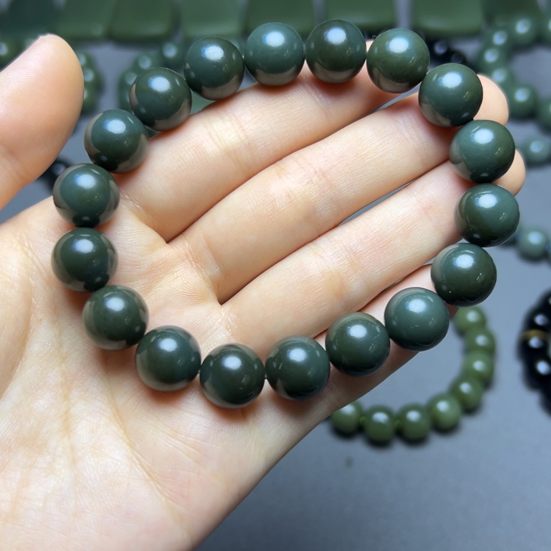 和田玉未镶嵌手链