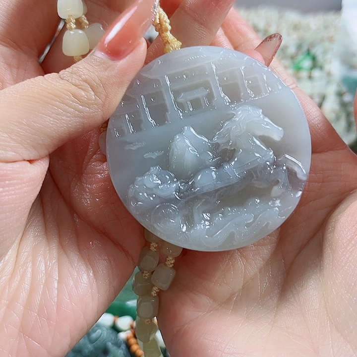 和田玉未镶嵌颈饰