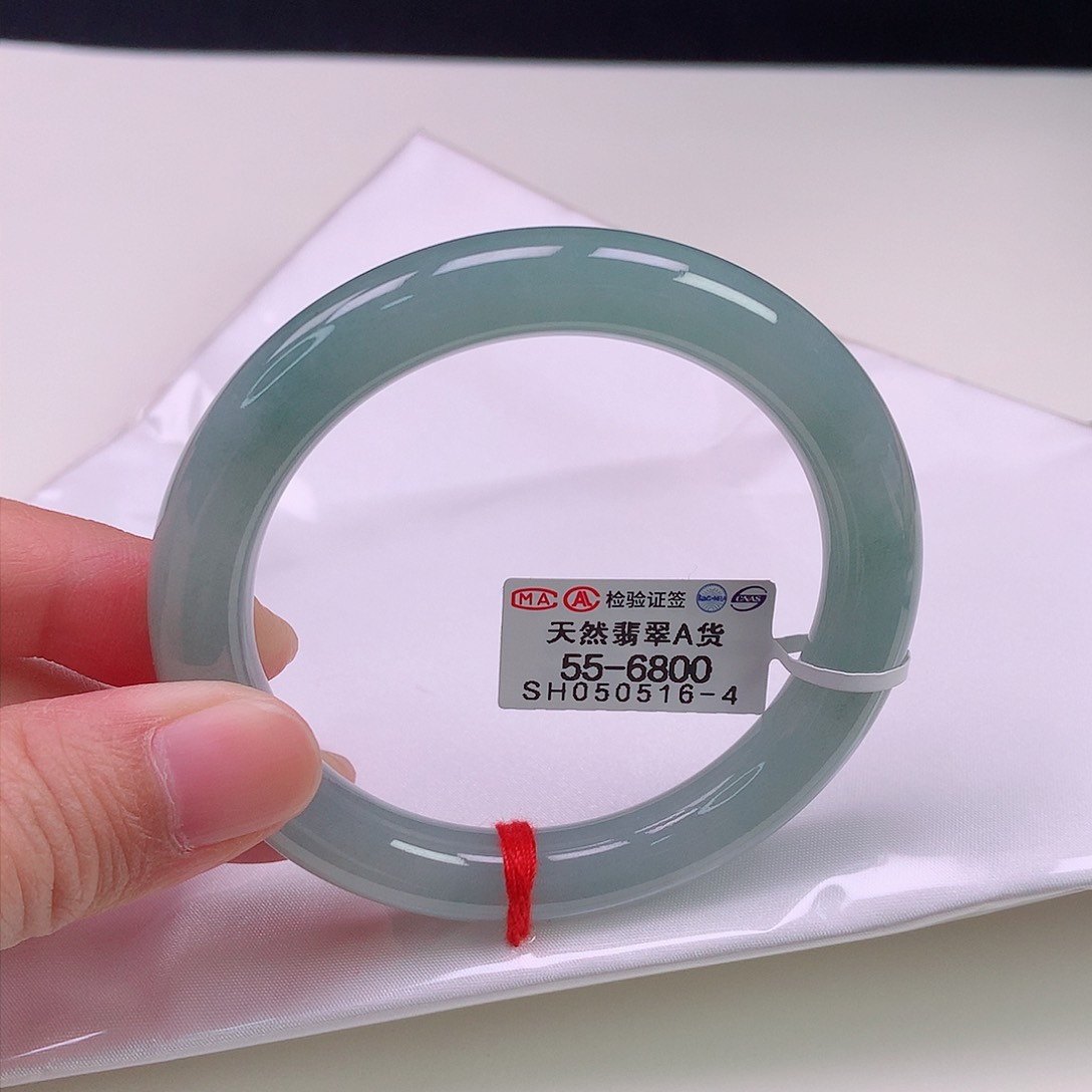 翡翠手镯未镶嵌55圆条