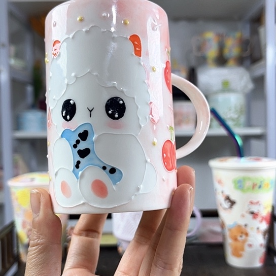 手绘高温釉下彩陶瓷