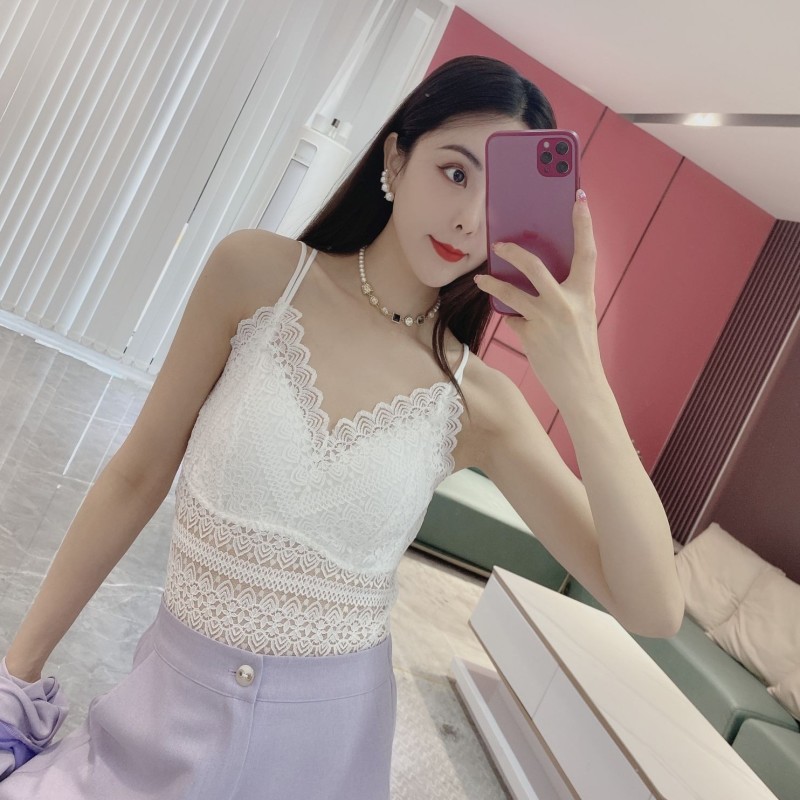 【橦颜推荐】蕾丝边背心吊带1009