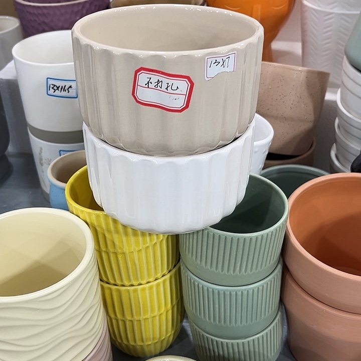 无孔！福利价陶瓷花盆性价比