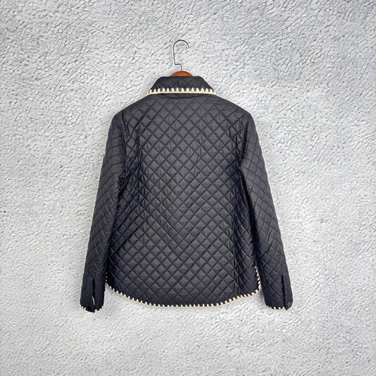 99新 Chanel/香奈儿  COCO NEIGE薄款黑白菱格棉服 40码