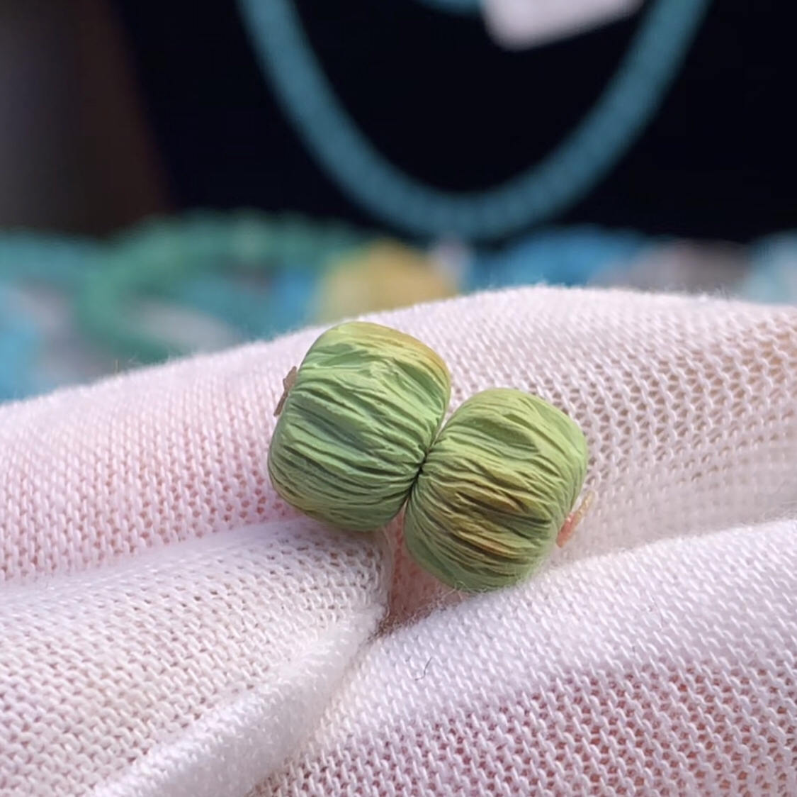 原矿绿松石百香9毫米，1.5克