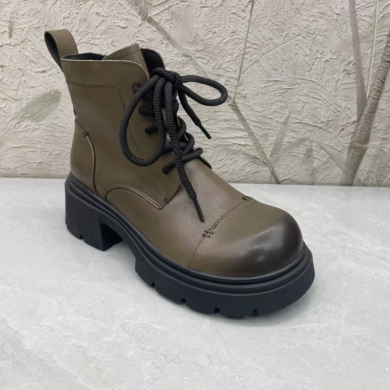 短靴女女靴子（牛皮）53424-5050 绒(孤品) f区37/39码