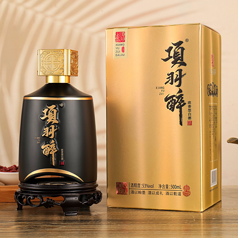 项羽醉浓香型白酒53度500ml*4瓶